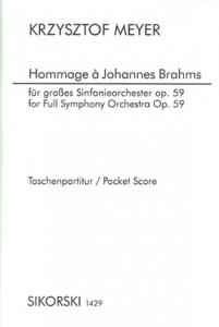 Krysztof Meyer: Hommage à Johannes Brahms