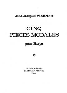 Jean Jacques Werner: 5 Pièces Modales