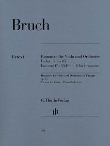 Max Bruch: Romance For Viola And Orchestra In F Op.85 (Violin Version)