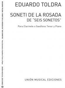 Toldra: Soneti De La Rosada (Amaz) for Clarinet and Piano