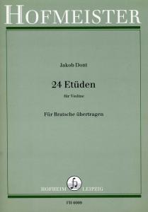 Jacob Dont: 24 Etüden Für Violine Op. 35