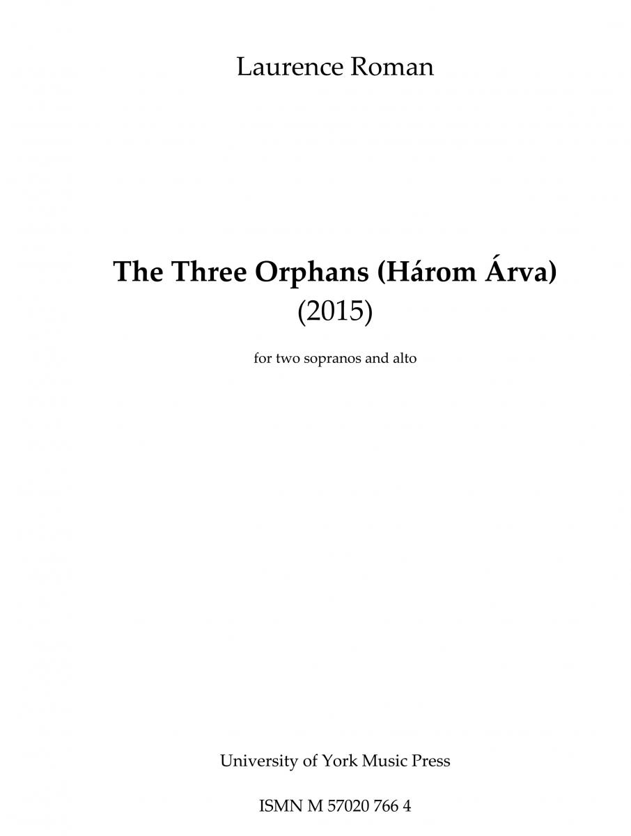 Laurence Roman: Harom Arva (Conducting Score)