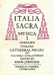 Italia Sacra Musica - Volume 1 (Vocal Score)