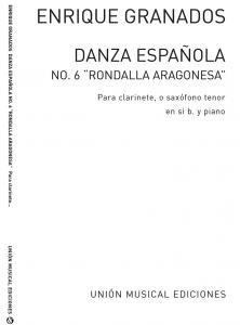 Enrique Granados: Danza Espanola No.6 For Clarinet (Tenor Sax) And Piano