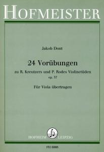 Jacob Dont: 24 Vorübungen Zu R. Kreutzers Und P. Rodes Violinetüden Op. 37