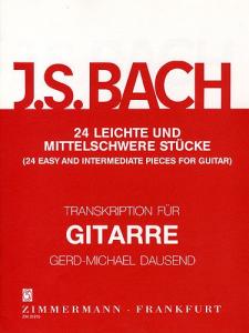 J.S. Bach: 24 Easy And Intermediate Pieces For Guitar