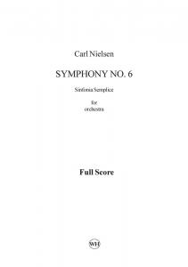 Carl Nielsen: Symphony No.6 'Sinfonia Semplice' (Score)