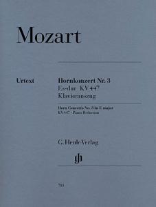 Wolfgang Amadeus Mozart: Concerto for Horn and Orchestra No. 3 E flat major KV 4