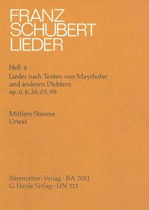 Franz Schubert: Songs with Lyrics by Mayrhofer and other Poets