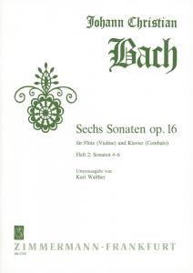 Bach, Jc: Sonata Op 16 Nos 4-6