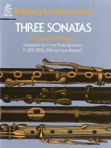 W. A. Mozart: Three Sonatas For Flute And Piano