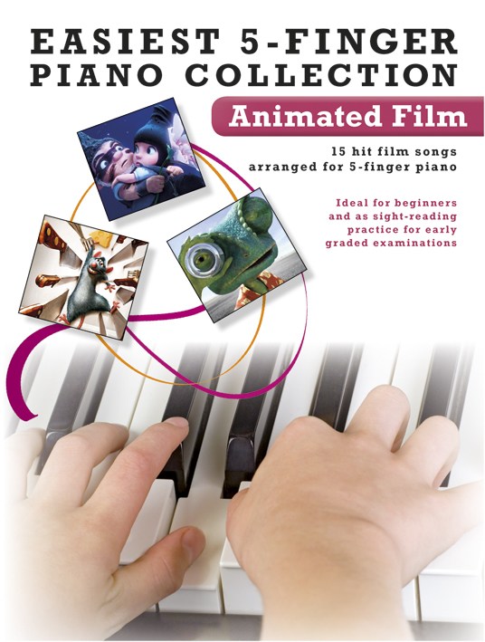 Easiest 5-Finger Piano Collection: Animated Film