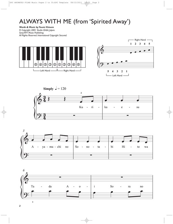 Easiest 5-Finger Piano Collection: Animated Film