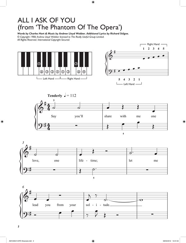 Easiest 5-Finger Piano Collection: Musicals