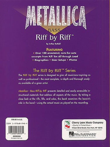 Metallica Bass: Riff By Riff