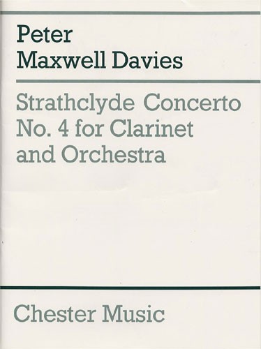 Peter Maxwell Davies: Strathclyde Concerto No. 4 (Clarinet Part)