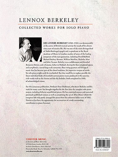 Lennox Berkeley: Collected Works For Solo Piano