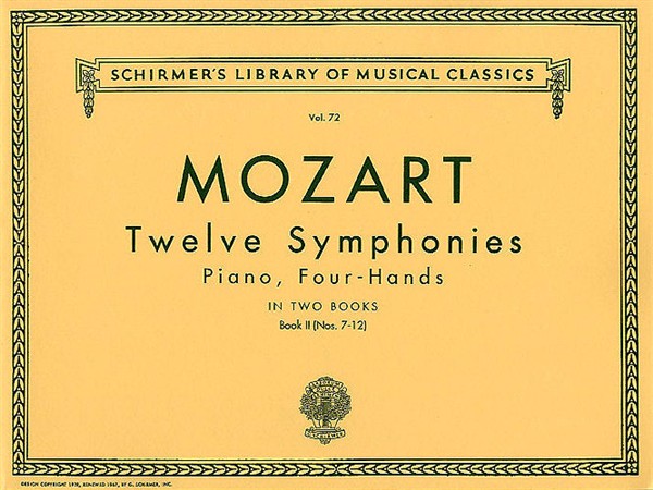 W.A. Mozart: Twelve Symphonies For Piano Duet Book 2