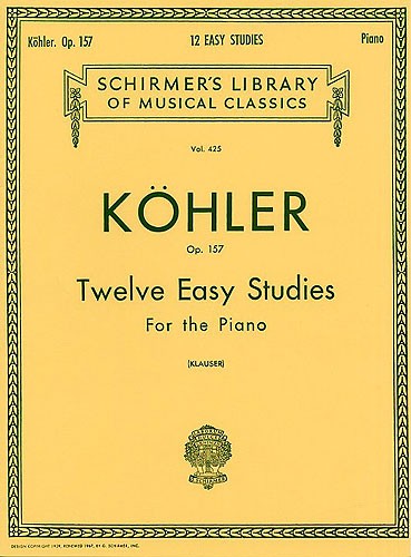 Louis Kohler: Twelve Easy Studies For Piano Op.157