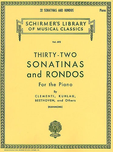 Thirty-Two Sonatinas And Rondos For Piano