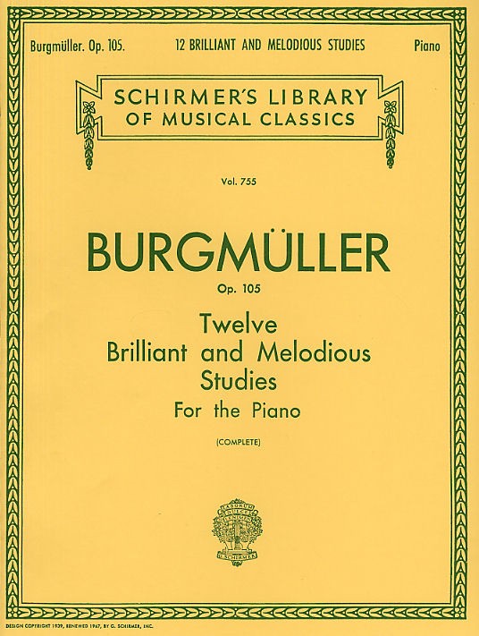 Friedrich Burgmuller: Twelve Brilliant And Melodious Studies Op. 105