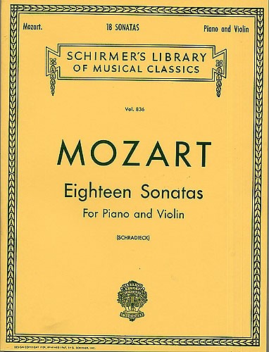 W.A. Mozart: Eighteen Sonatas For Violin And Piano