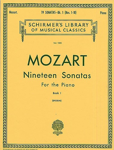 W.A. Mozart: Nineteen Sonatas For The Piano Book I (No.1-10)