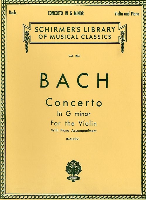 Johann Sebastian Bach: Concerto In G Minor (Violin/Piano Reduction)