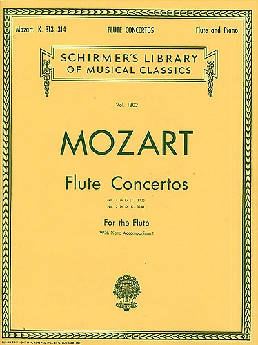 W.A. Mozart: Flute Concertos No. 1 In G (K.313) And No. 2 In D (K.314)