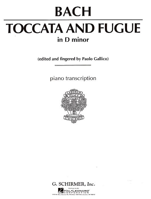 J.S. Bach: Toccata And Fugue In D Minor For Piano BWV565 (Tausig)