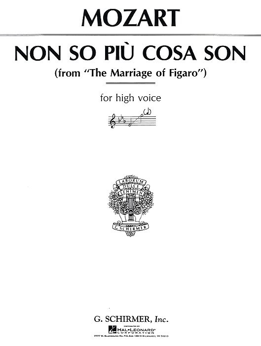 W.A. Mozart: Non So Piu Cosa Son (Le Nozze Di Figaro)