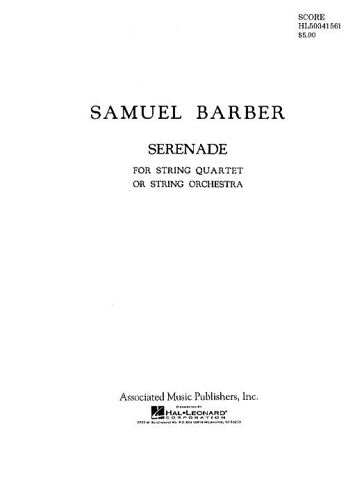 Samuel Barber: Serenade For Strings Op.1