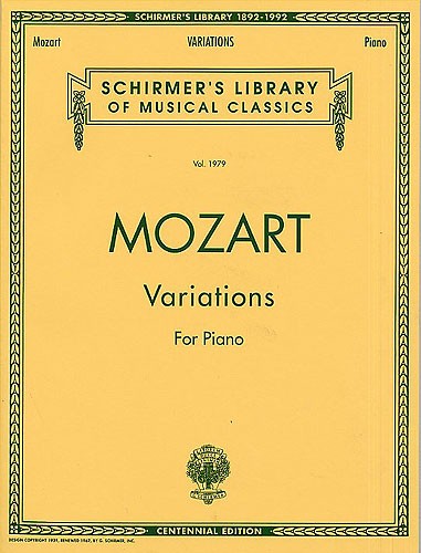 W.A. Mozart: Variations For Piano