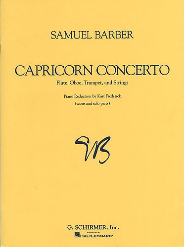 Samuel Barber: Capricorn Concerto (Score And Parts)