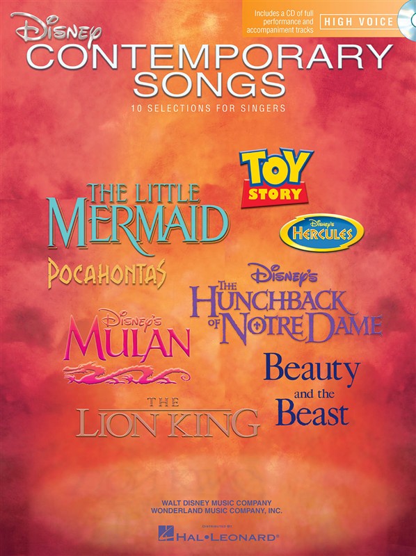 Disney Contemporary Songs For High Voice