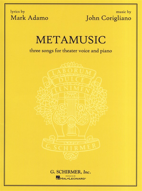 John Corigliano: Metamusic - Three Songs For Theater Voice And Piano