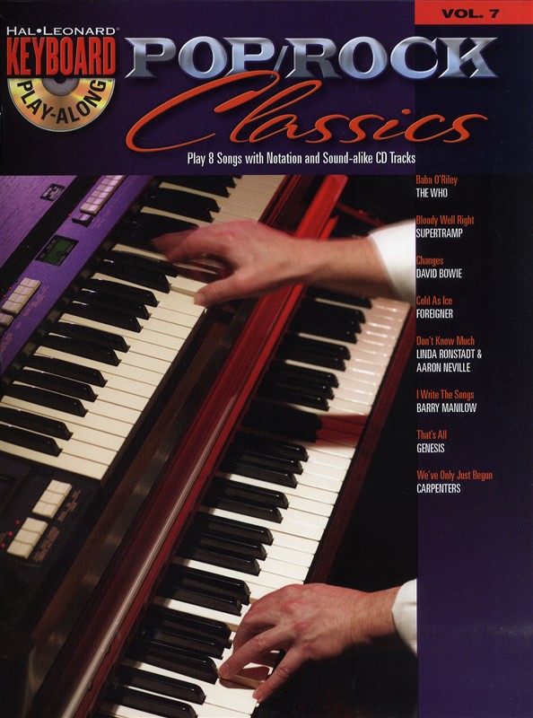 Keyboard Play-Along Volume 7: Pop/Rock Classics