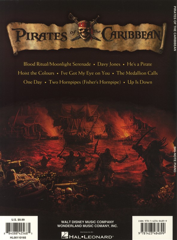 Pirates Of The Caribbean - Big Note Songbook