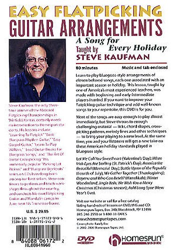 Steve Kaufman: Easy Flatpicking Guitar Arrangements - A Song For Every Holiday