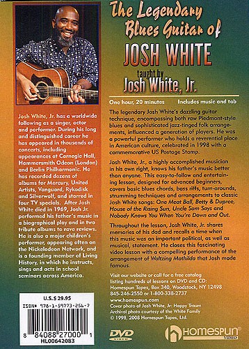 The Legendary Blues Guitar of Josh White DVD