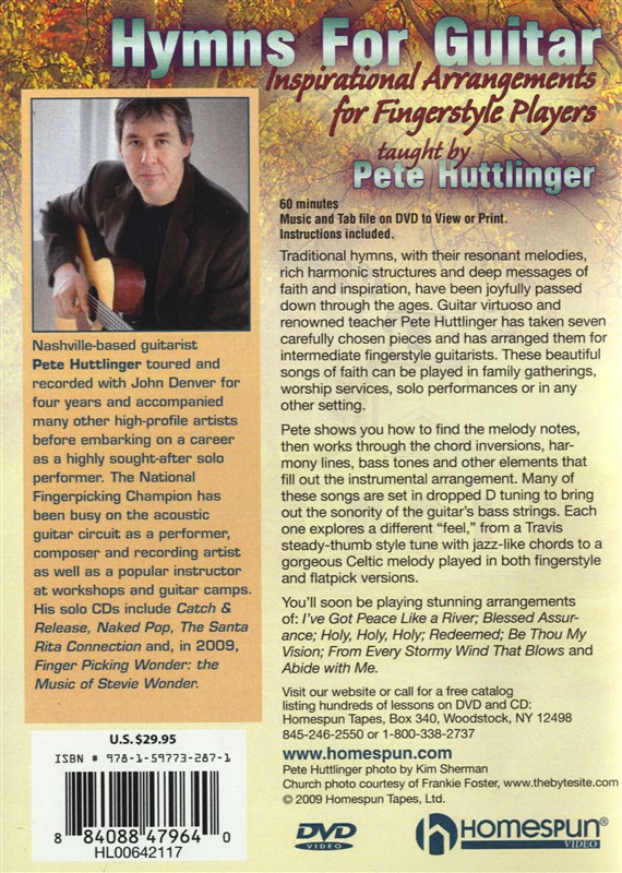 Pete Huttlinger: Hymns For Guitar - Inspirational Arrangements For Fingerstyle P