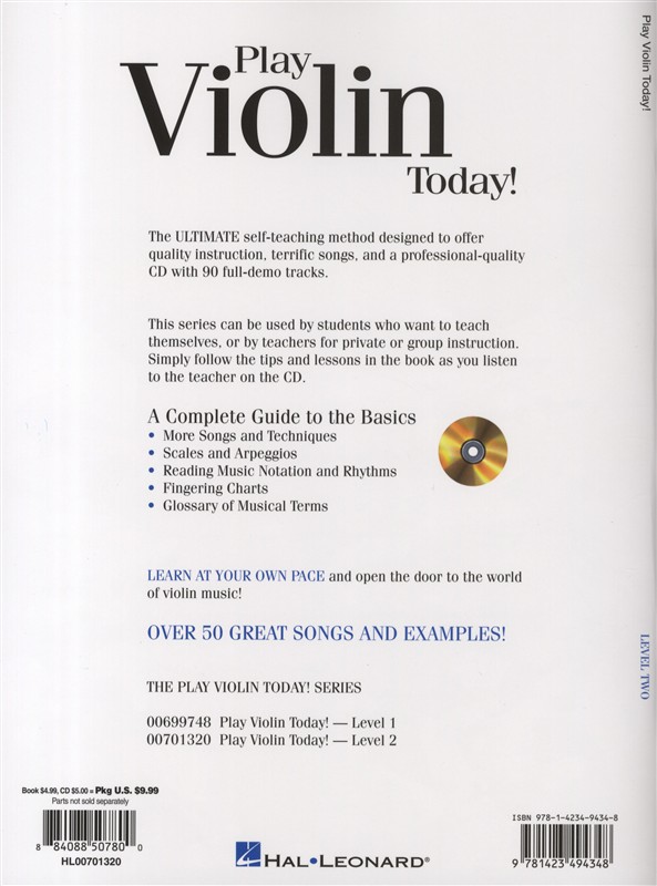 Play Violin Today! Level 2 (Book/CD)