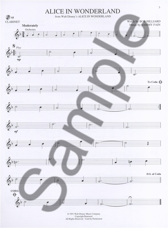 Clarinet Play-Along: Disney Classics