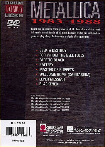 Legendary Drum Licks: Metallica 1983-1988 (DVD)