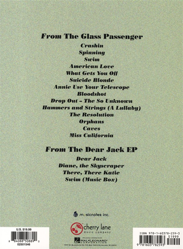 Jack's Mannequin: The Glass Passenger/The Dear Jack EP