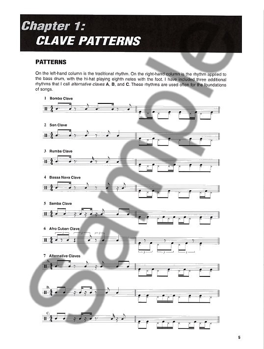 In The Pocket - Grooves And Fills Based On Latin Clave Patterns