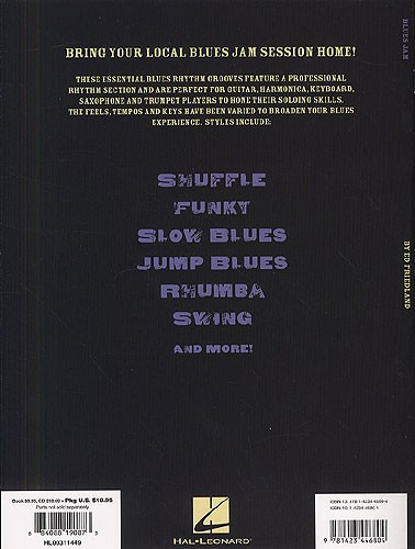 Blues Jam: Forty Progressions And Grooves (Book and CD)