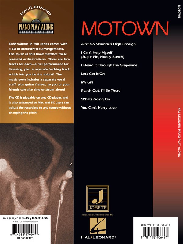 Piano Play-Along Volume 114: Motown