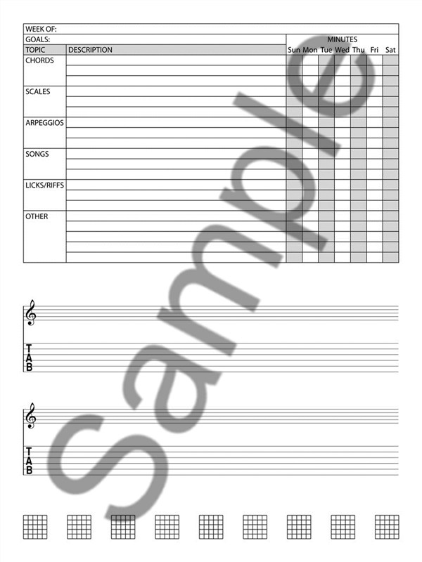 Guitar Practice Planner