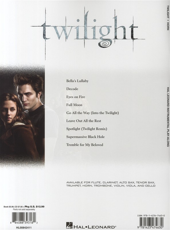 Hal Leonard Instrumental Play-Along: Twilight (Horn)